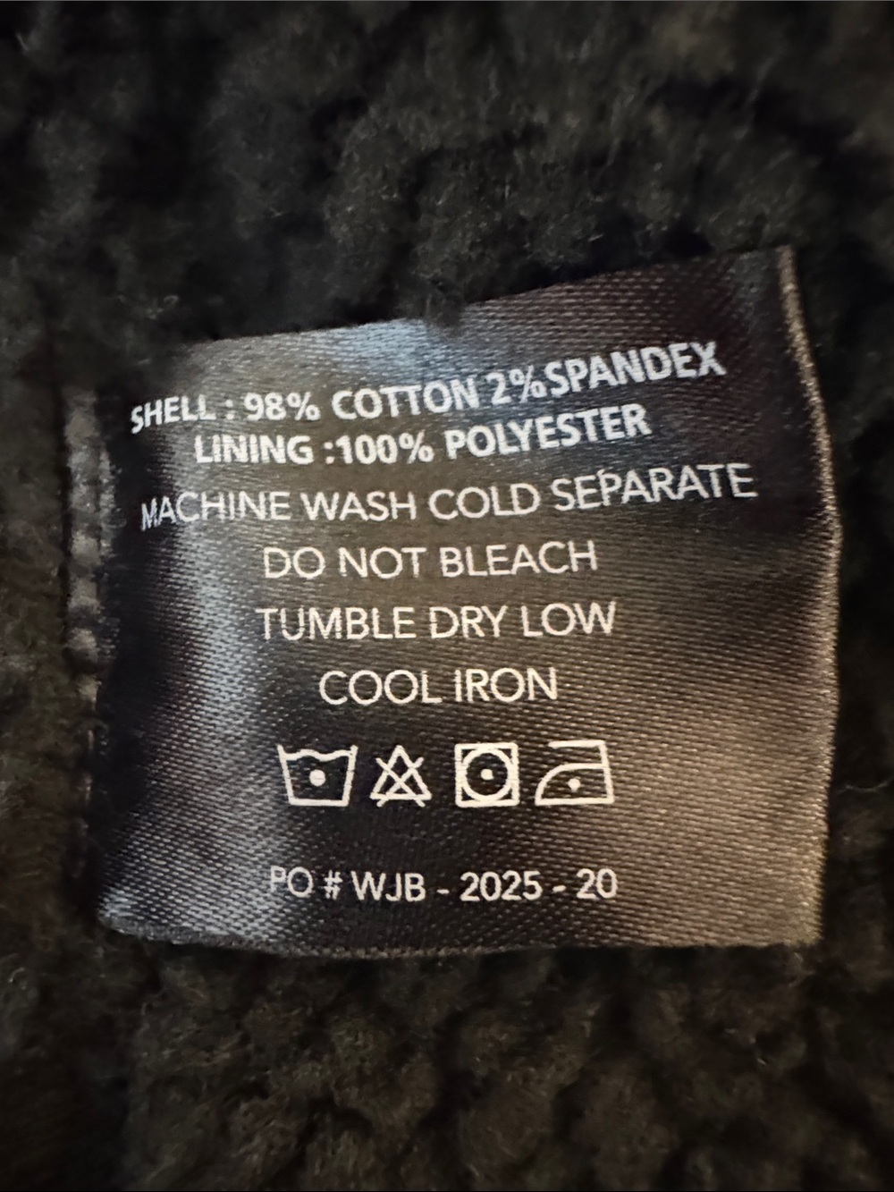 Weston Jon Boucher Men's Black Sherpa-Lined Denim Jacket - Picture 9 of 11
